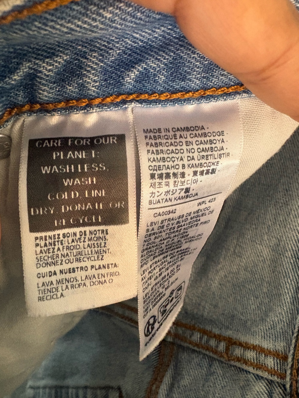 Levi's 501 Light Blue Distressed Denim Cutoff Shorts - Picture 6 of 11